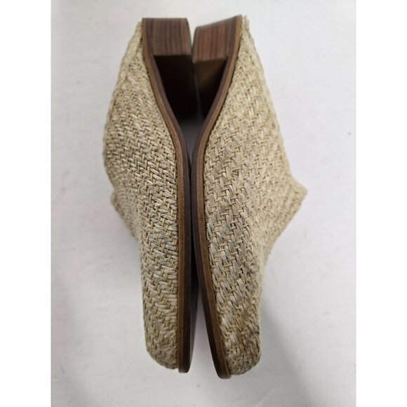 Vintage Enzo Angiolini Tan Woven Slip On Mule - Picture 5 of 14